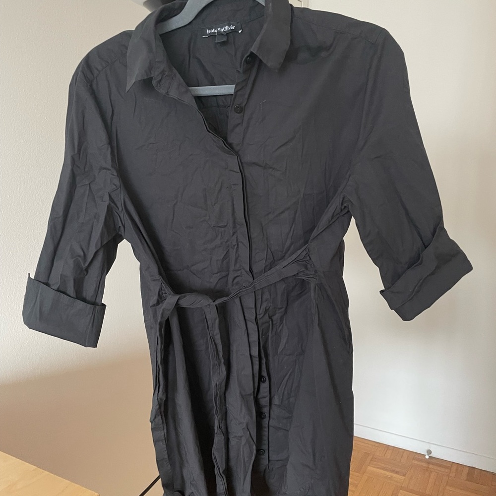 Maternity - Isabella Oliver black dress shirt size 3 (US 8/10)